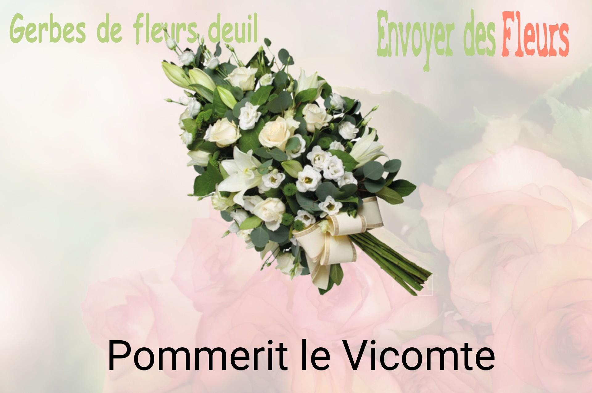 Gerbe de fleurs de deuil livrée à Pommerit-le-Vicomte